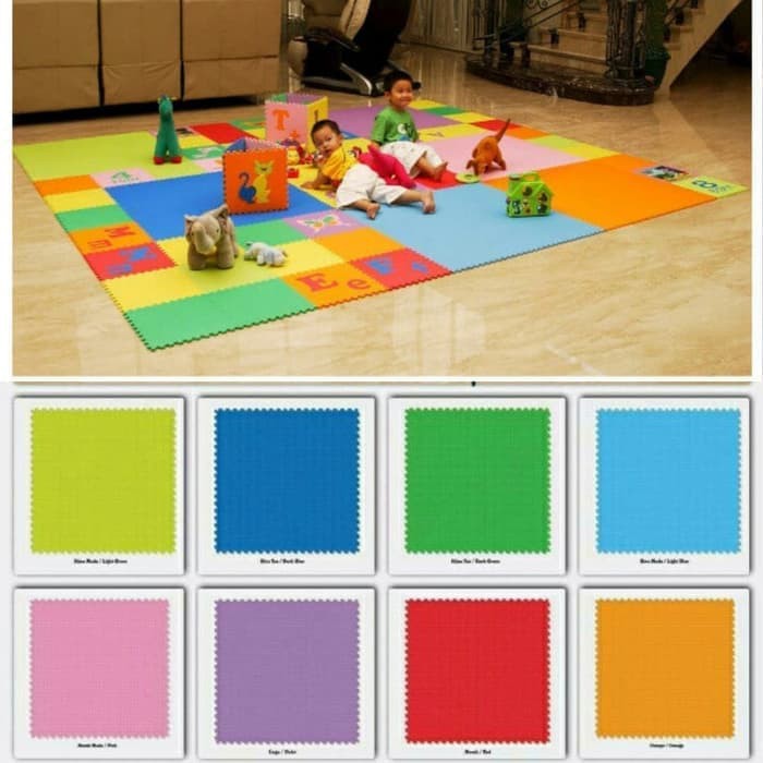 Matras Puzzle - Puzzle Lantai - Puzzle Evamat Matras Karpet Puzzle Evamat / Edumats Polos Ukuran