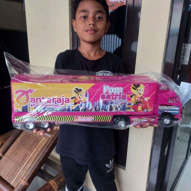 Mainan Truk Kontainer Uk Besar - Mobil Ekspedisi Jumbo Anak Laki Cowok