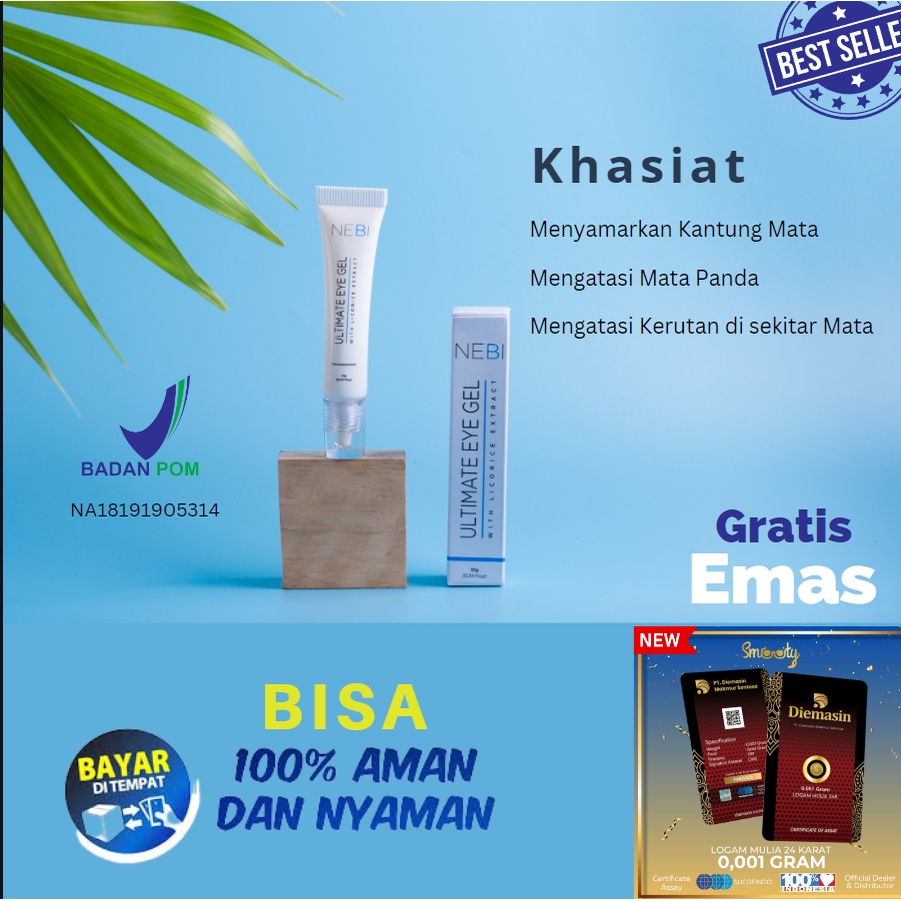 Obat Kantung Mata Ampuh Original Nebi Ultimate Eye Gel BPOM