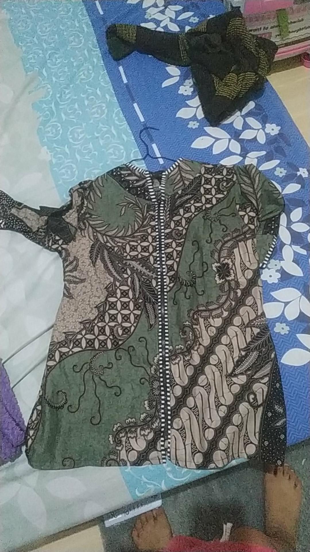 Size S M L Xl Xxl Xxxl Batik Couple Motif Baru Atasan Kantor Seragam Batik Pria Wanita Bluse Hem