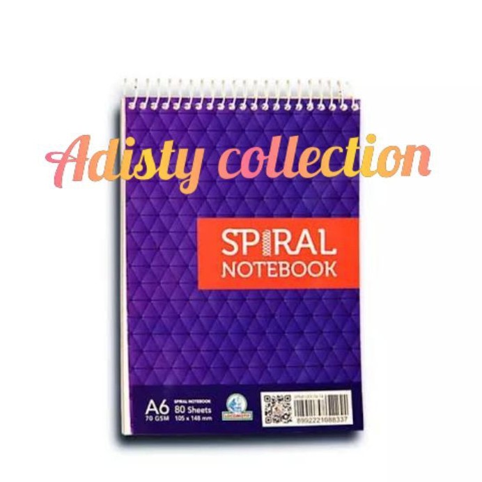 

Note Book Double Spiral A6 isi 80 lembar