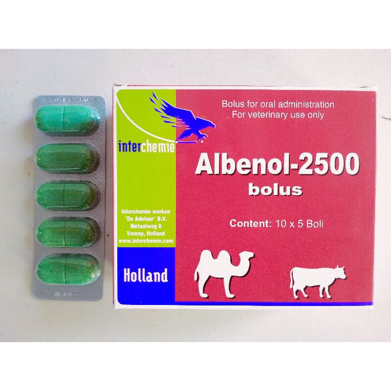 ALBENOL-2500 mg OBAT CACING SAPI 1 Bolus