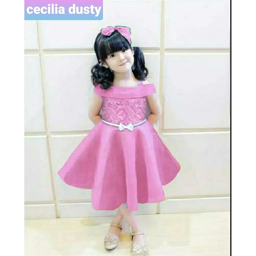 Dress Cicila - Baju Anak - Dress Pesta Anak Perempuan Terbaru