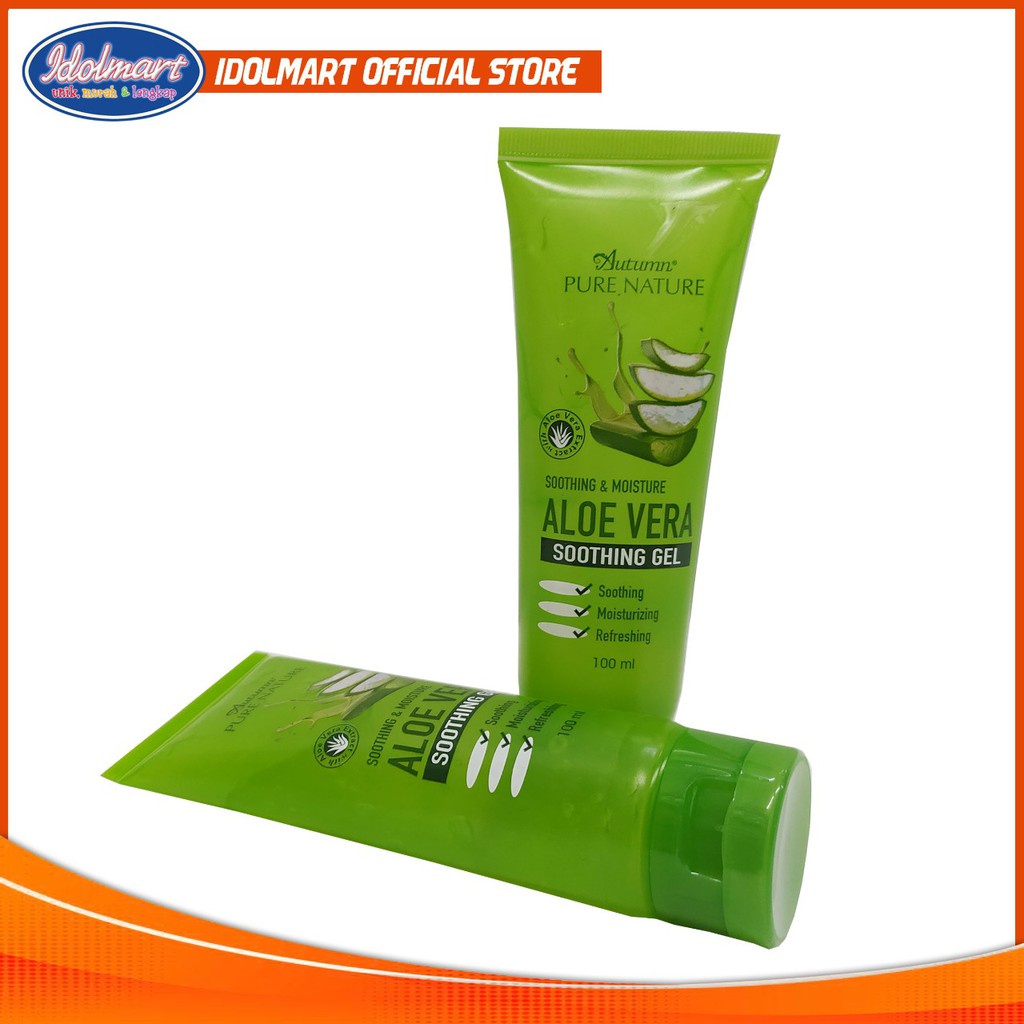 IDOLAKU  Autumn Soothing &amp; Moisture Aloe Vera Soothing Gel Tube 100