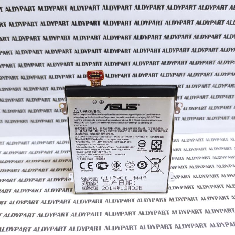 Baterai Batre Asus Zenfone 5 A500CG T00F T00P C11P1324 Original 100%