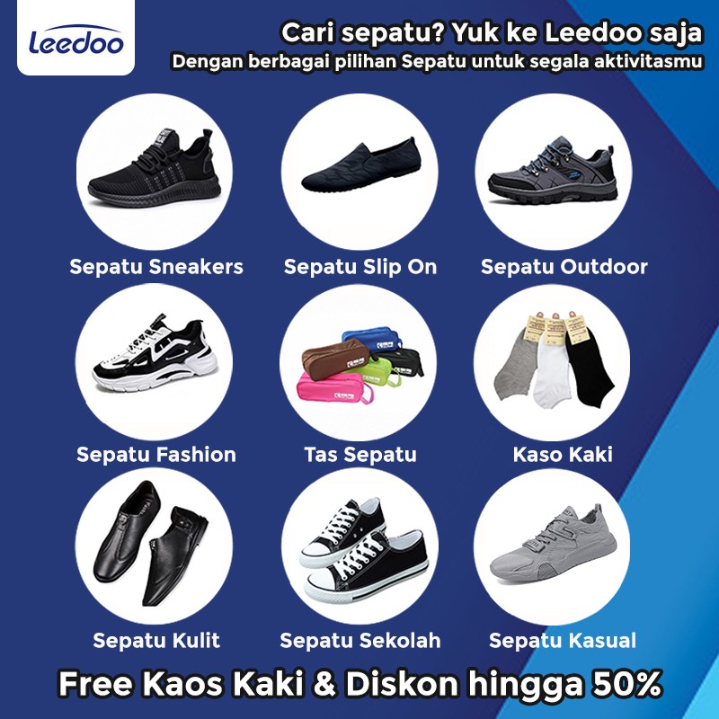 Leedoo Sepatu Pria Sneakers Casual Running Fashion Terbaru MR207-3