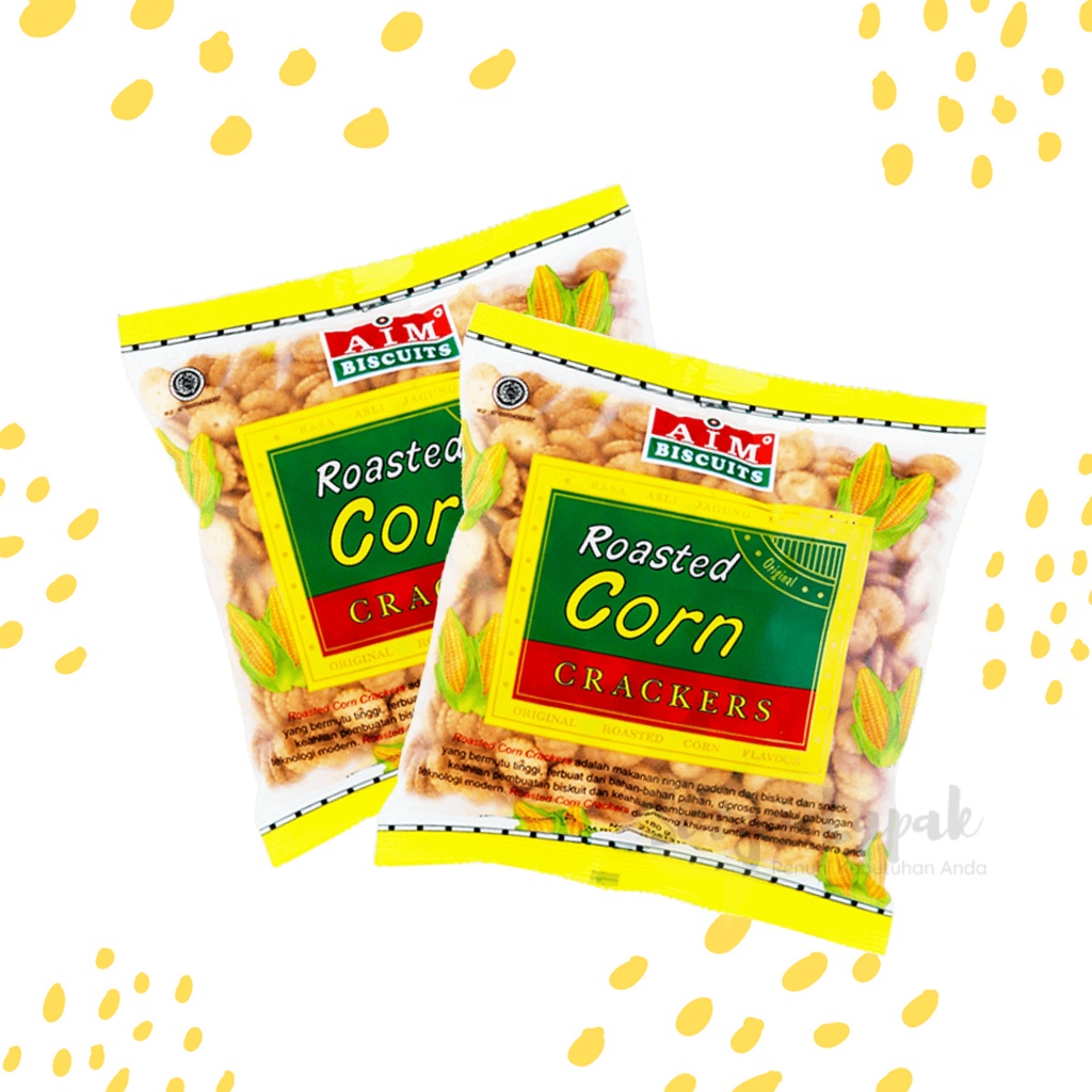 Biskuit Jagung Bakar AIM Roasted Corn Crackers 180 gr