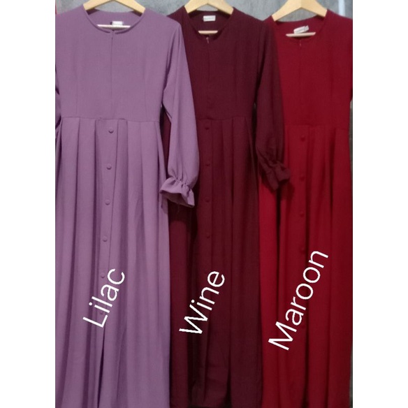 Azima Dress // Gamis terbaru Crinkle size M L XL-2