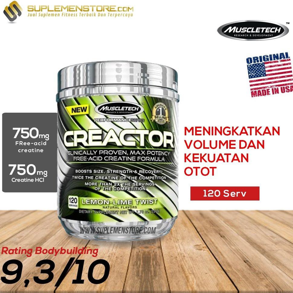 Termurah Muscletech Creactor/ Mt Creactor Creatine 120 Serving