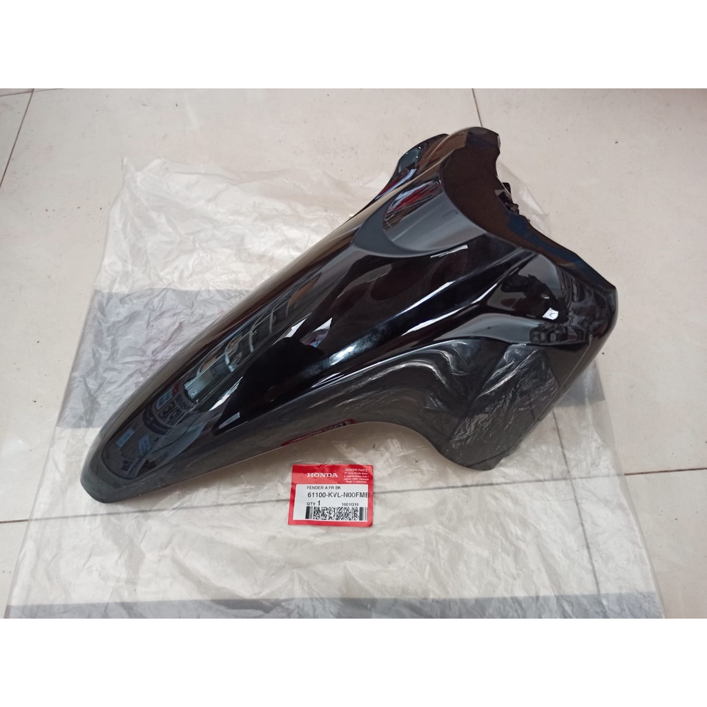 fender selebor depan supra x 125 karbu warna hitam (61100-kvl-n00fmb) original ahm