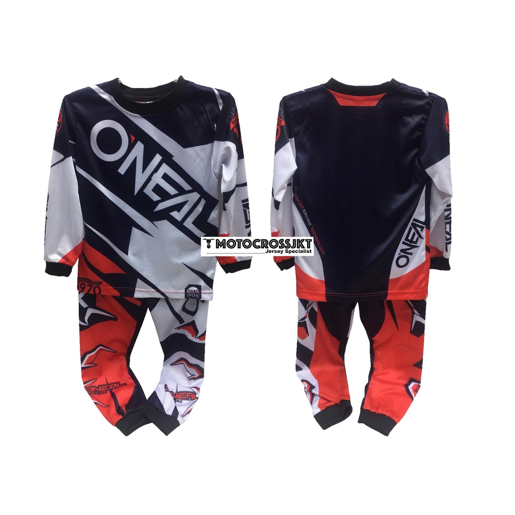 SETELAN ANAK BAJU BALAP MOTOR ONEAL 1026