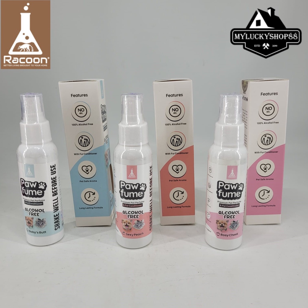 Racoon Pawfume And Fur Conditioner Parfum Bulu Anjing Kucing Hewan Pet