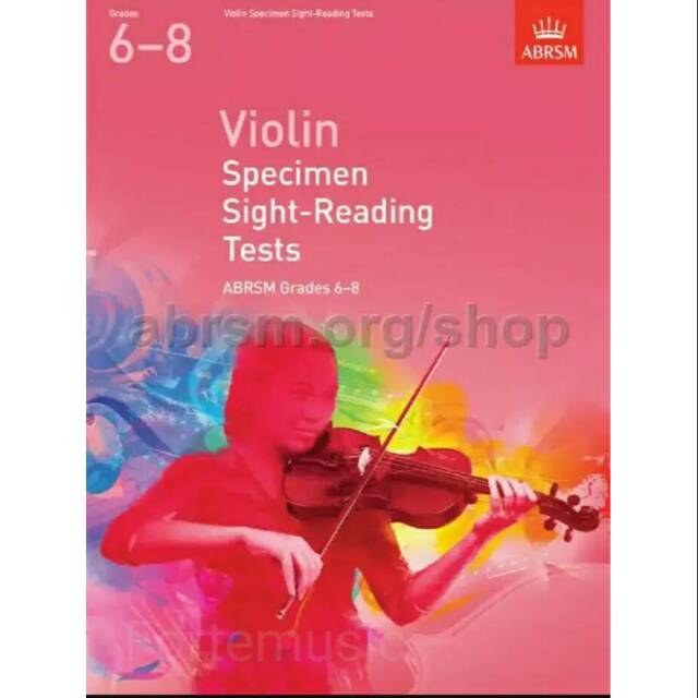 ABRSM violin sight reading test grade 6 - 8 buku biola