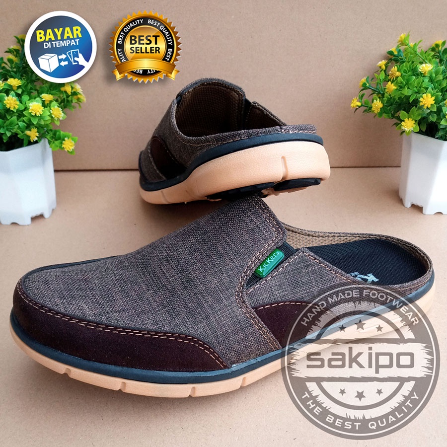 PROMO KEMERDEKAA !! SLOP KASUAL PRIA DEWASA SLIP ON 102 MURAH BERKUWALITAS SOL KARET TRENDI NYAMAN DIPAKAI / SEPATU SANTAI PRIA DEWASA / SEPATU KERJA LAPANGAN SOL KARET / SEPATU KERJA KANTORAN 2 WARNA / SAKIPO