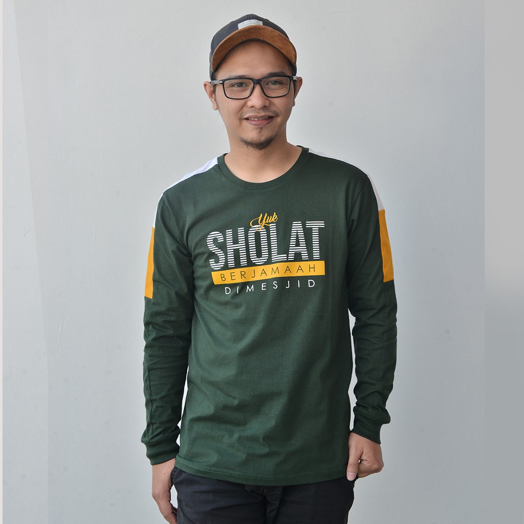 KAOS DAKWAH PRIA ALZARA - YUK SHOLAT DI MESJID | BAJU KAOS DAKWAH MUSLIM ISLAMI-3