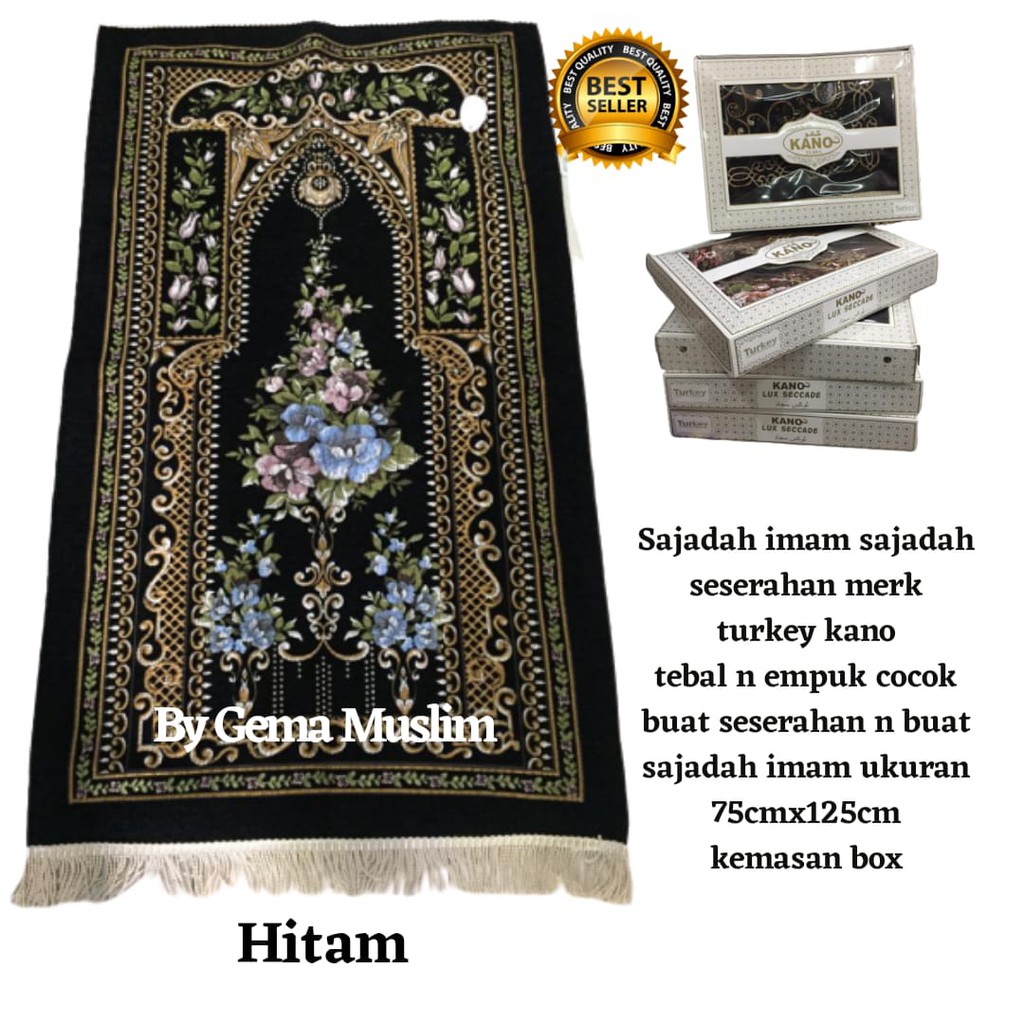 sajadah imam sajadah seserahan plus box hitam