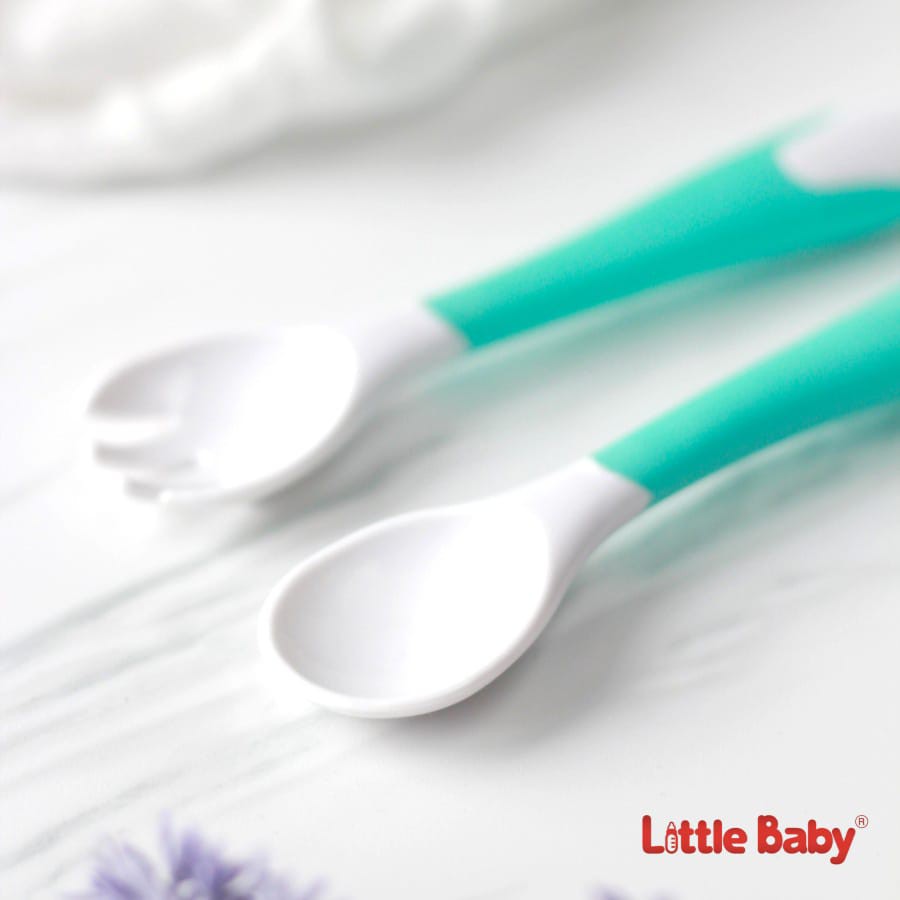 Little Baby FBS0321 Flexible Baby Spoon &amp; Fork - Sendok Garpu Bayi