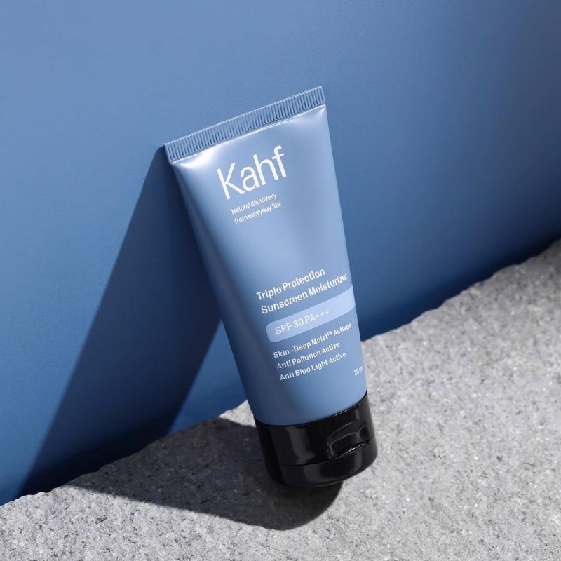 kahf suncreen biru tripleprotection sunscreen moisturizer sunscreen kahf kahf sunscreen laki laki