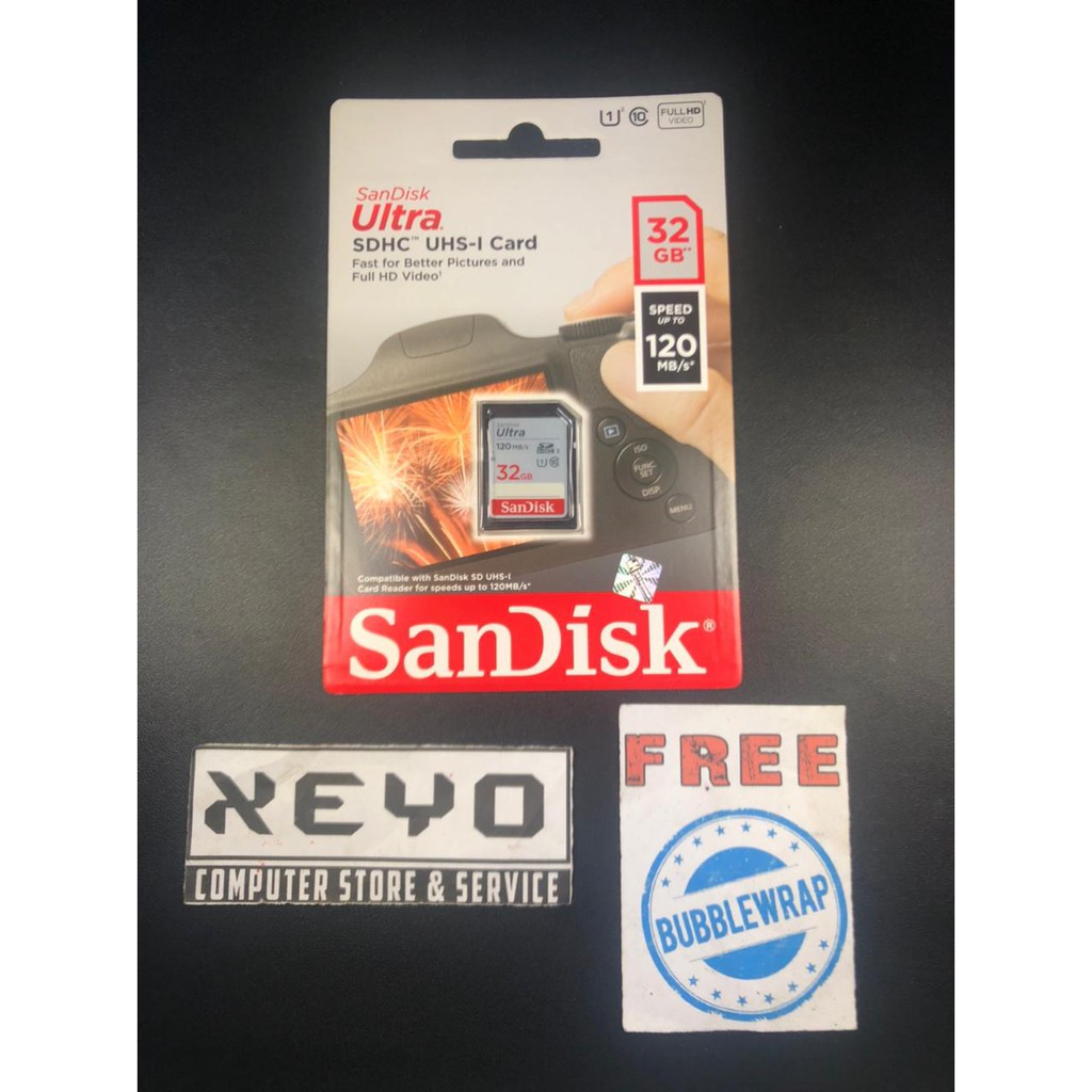 Sandisk Ultra SDHC Memory Card Kamera DSLR 32Gb Class 10 Original