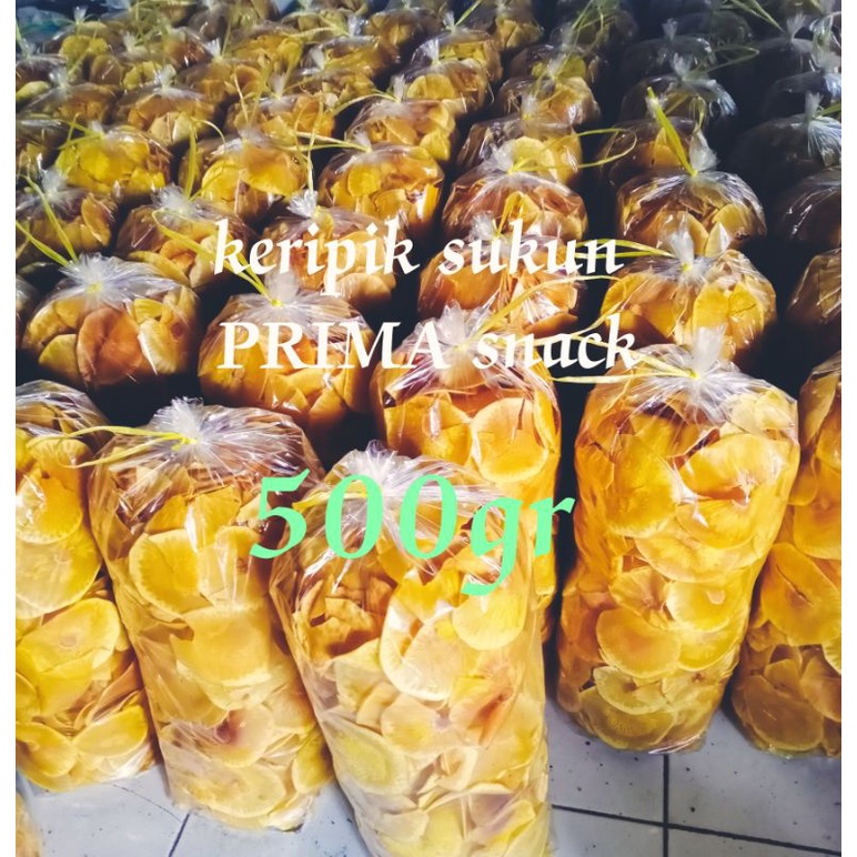 

KERIPIK SUKUN 500gr atau 1/2kg / keripik gurih dan renyah rasa bawang