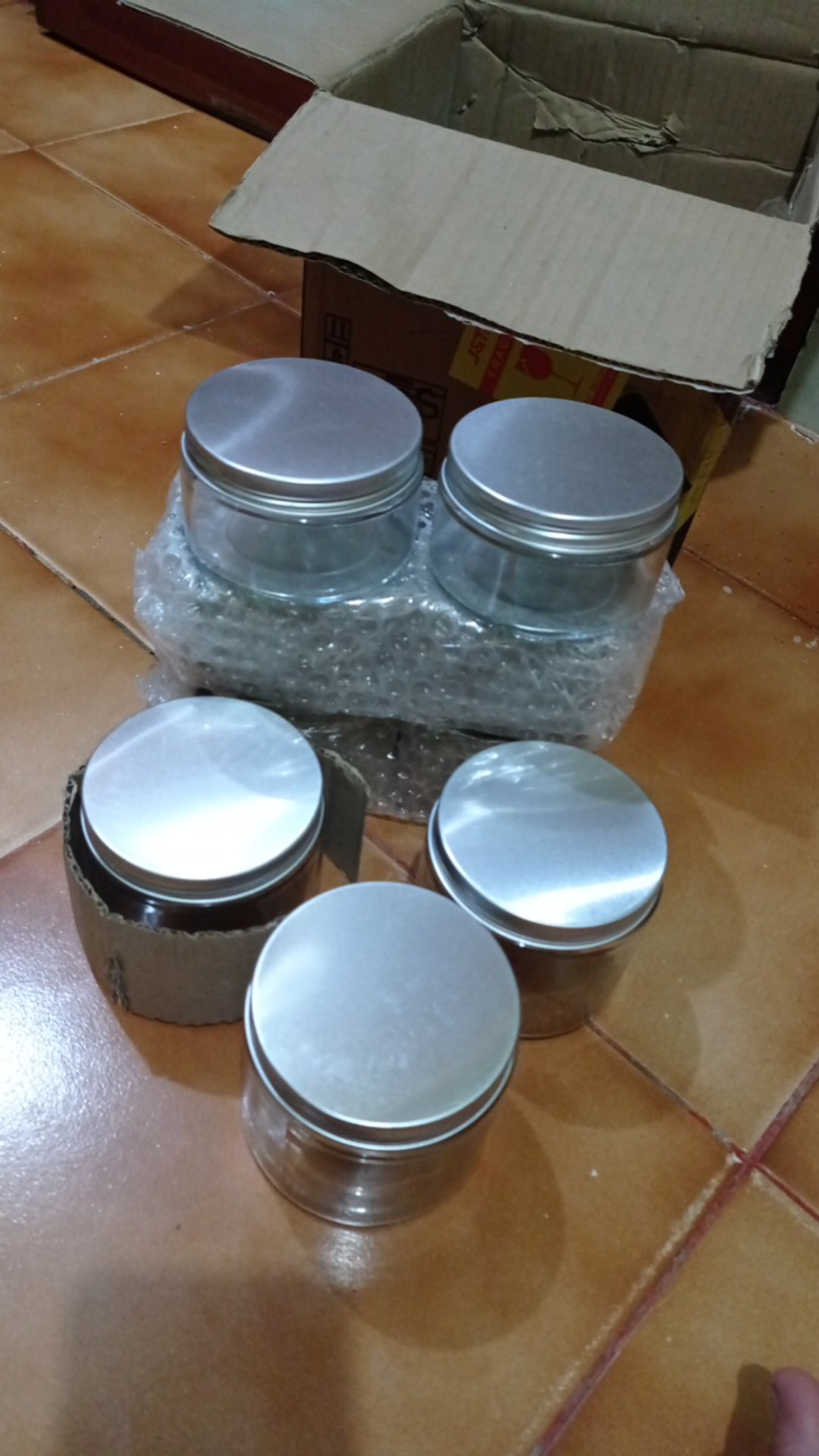 Toples Jar Kaca 250 Ml Tutup Aluminium