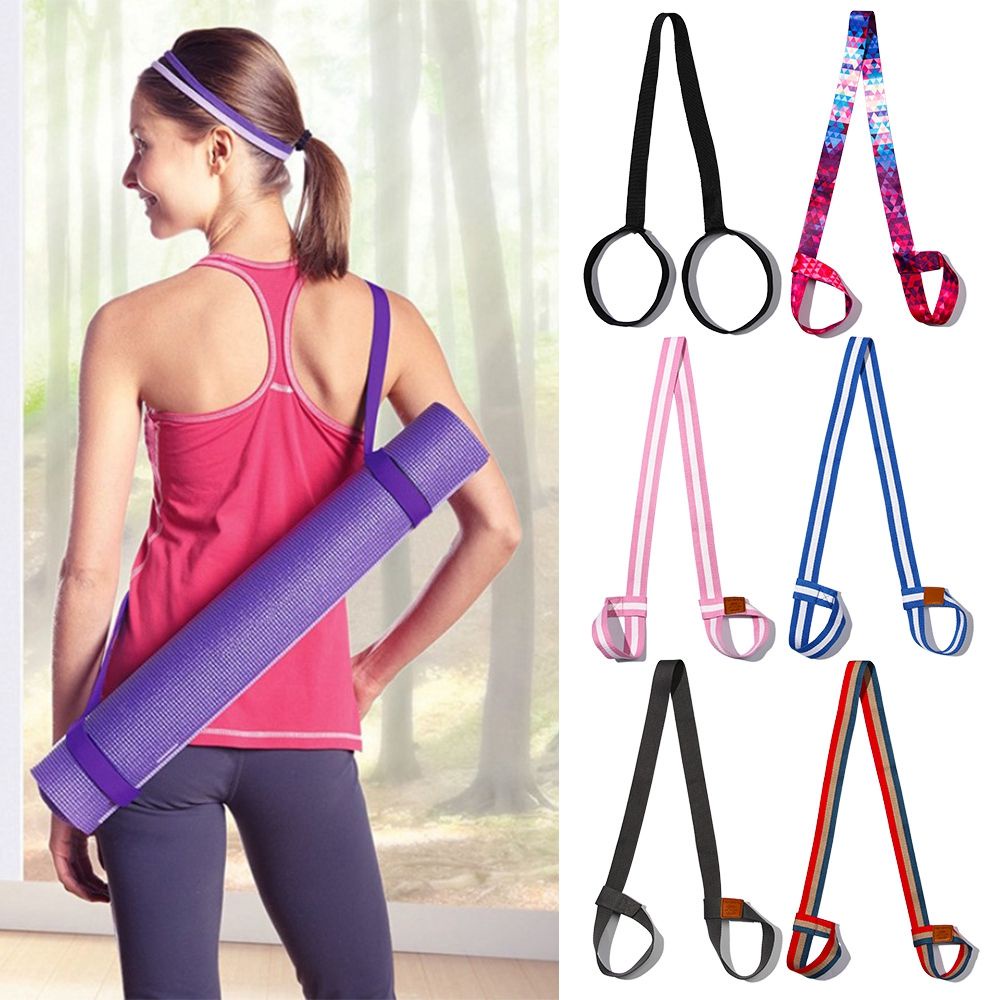 Mayshow Tali Strap Elastis Adjustable Warna-Warni Untuk Membawa Matras Yoga-7