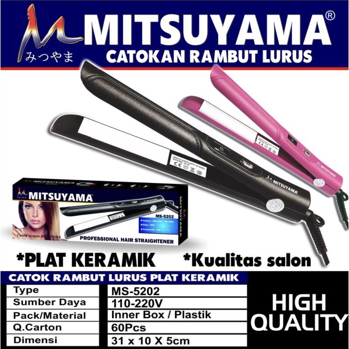 MITSUYAMA MS 5202 CATOKAN LURUS ALAT CATOK RAMBUT MS5202 CURLY IKAL