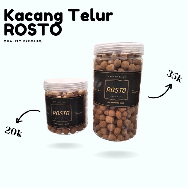 

Kacang telur toples (Rosto) 700 gr