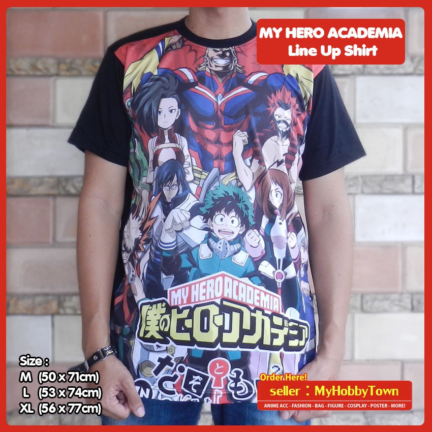 Kaos Anime Boku no Hero Academia Line Up Full Print