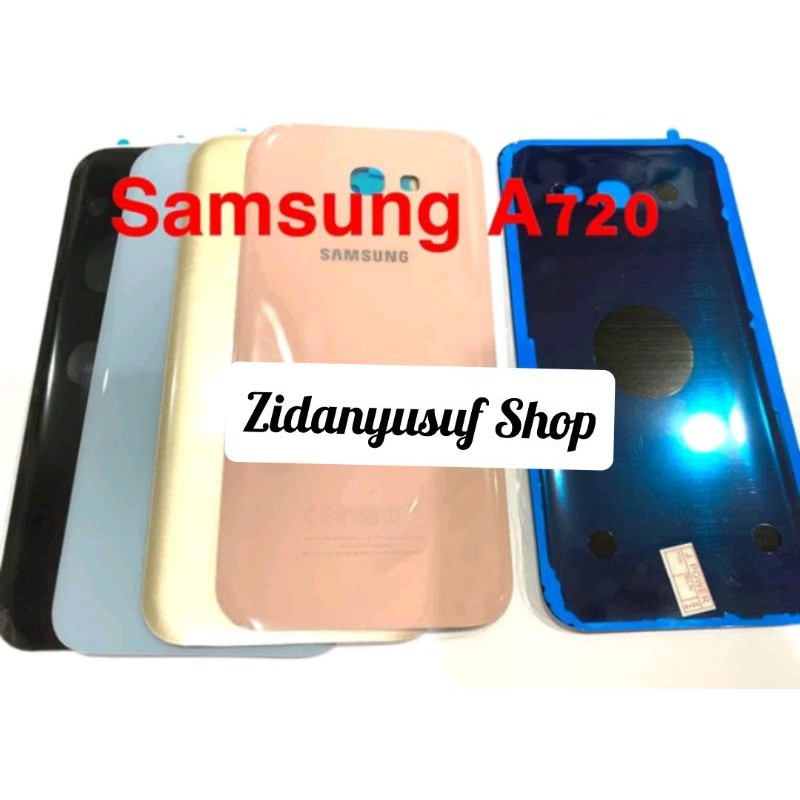 BACKDOOR BACK COVER KESING CASING HOUSING SAMSUNG A720 A7 2017 BAHAN KACA TUTUP BELAKANG ORIGINAL