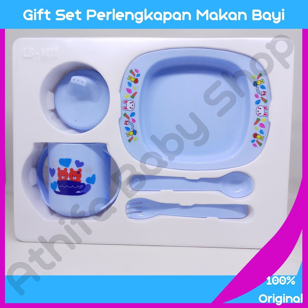 Tempat Makan Lusty Bunny Perlengkapan Makan Bayi Set Feeding Gift Set Baby kado lahiran