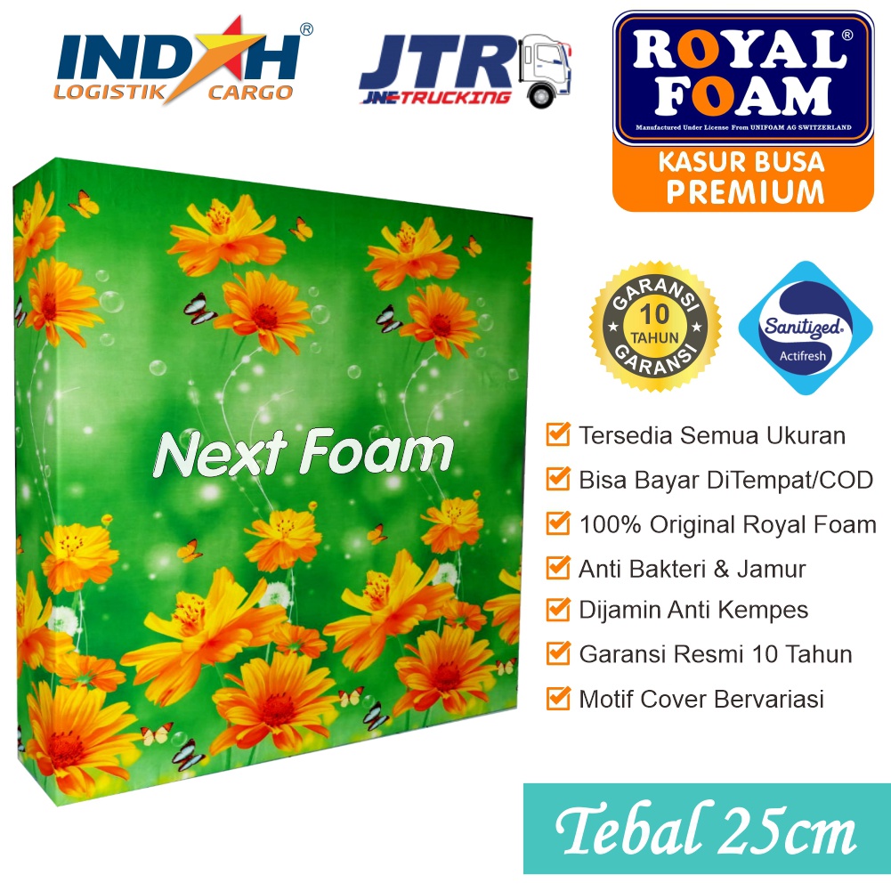 Kasur Busa Royal Foam Tebal 25 cm ORIGINAL ROYAL FOAM Garansi 10 Tahun Asli