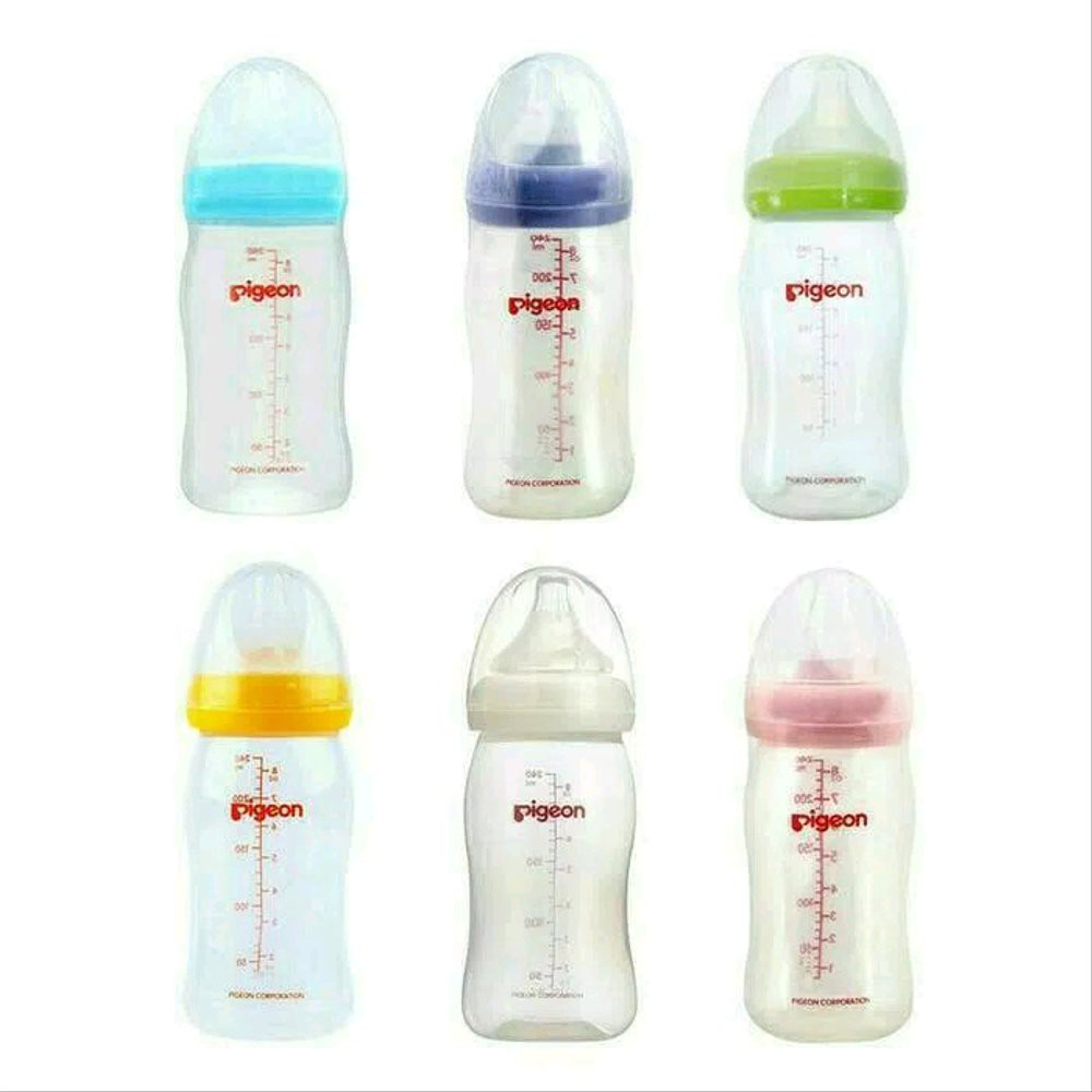 Pigeon Botol PP Wide Neck 240 With Peristaltic Plus - Botol Susu