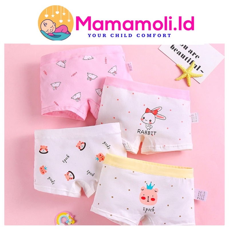 CD / Celana Dalam Anak Perempuan / Celana Dalam Boxer Anak Perempuan/ Celana Dalam Segi Empat/ Kancut Anak Perempuan/ Kolor Anak Perempuan Cewek/ Kids Underwear / Girl Underwear/ Pakaian Dalam Anak Perempuan