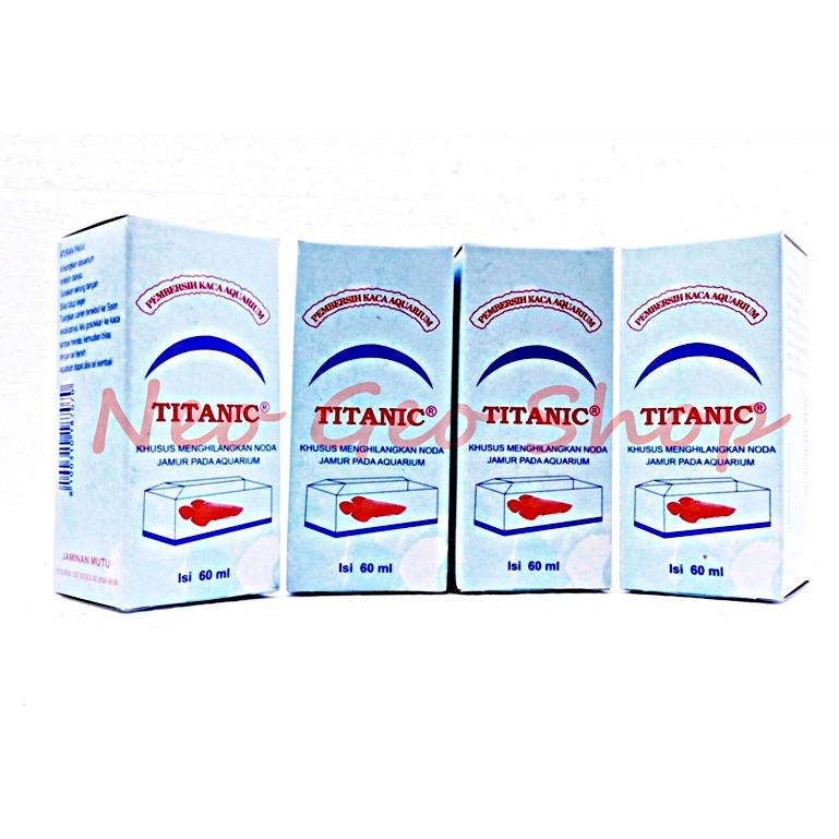 obat pembersih anti jamur kaca aquarium titanic 60 ml