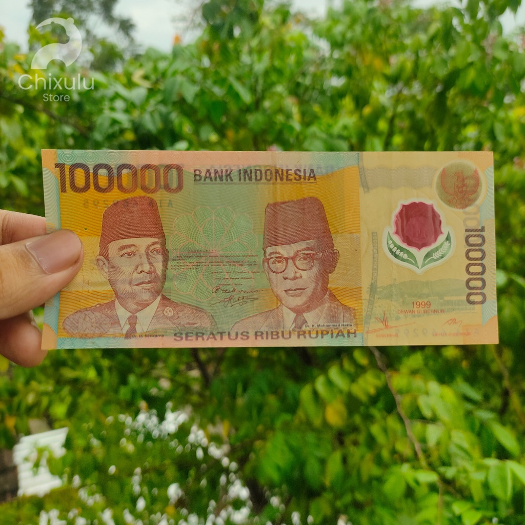 Uang Kertas Kuno Rp100000 Soekarno Hatta Polimer Tahun 1999 | Uang Lama Indonesia