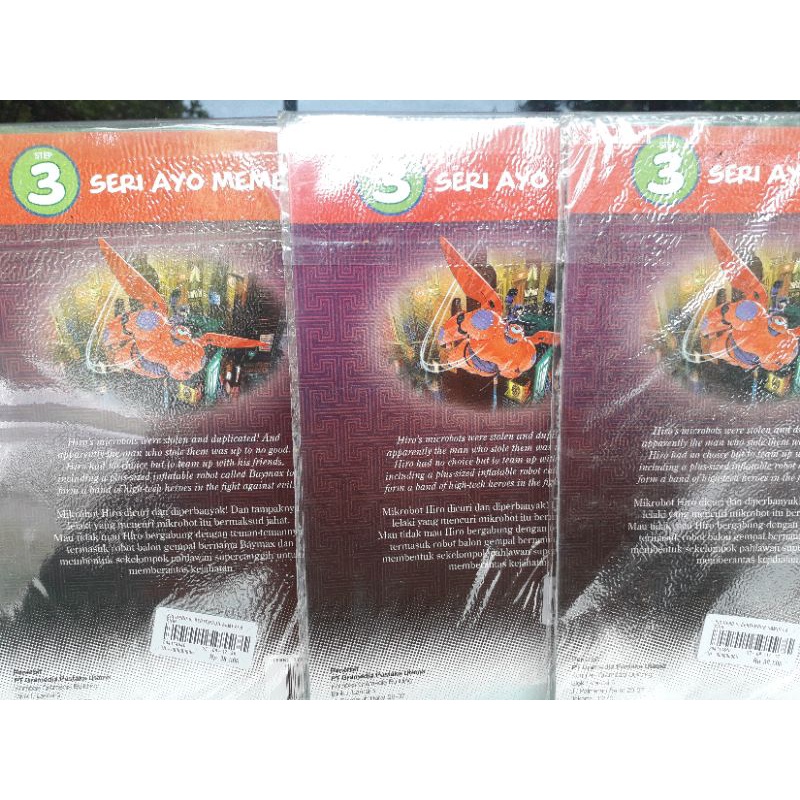 buku anak seri ayo membaca step 3 edisi dwibahasa big hero 6