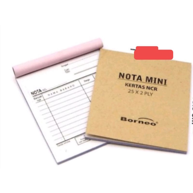 

nota kontan mini 1 ply 8x 10,5