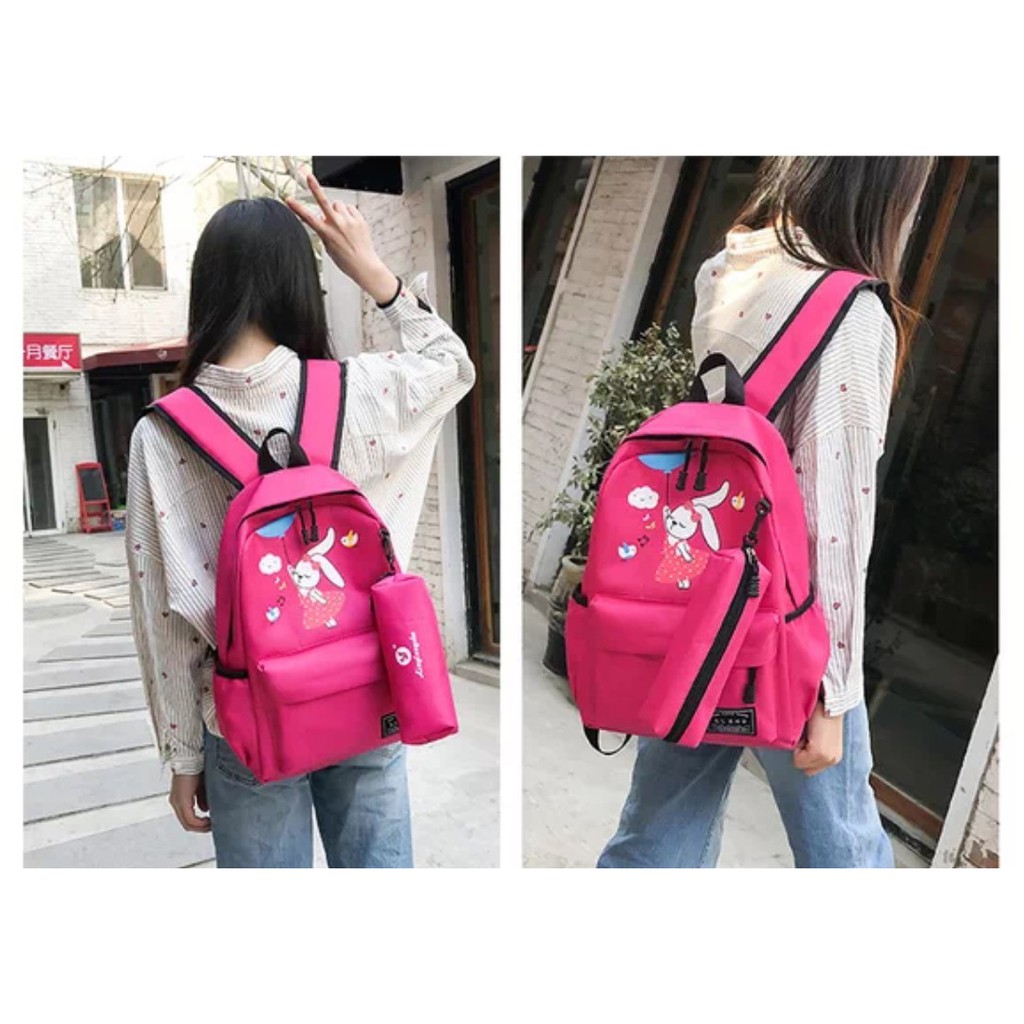 Tas Punggung Wanita Backpack Fashion Trend Sekolah Travel