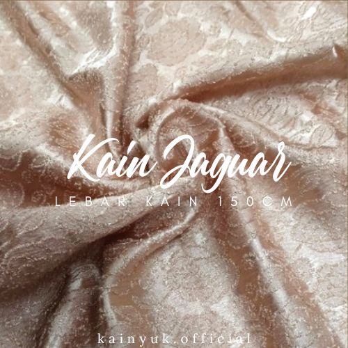 Kain SATIN JACQUARD JAGUAR GLITER SILK ★★★★★ Premium - MURAH GROSIR warna lengkap