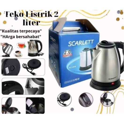 TEKO LISTRIK Pemanas Air/Water Heater stainless steel