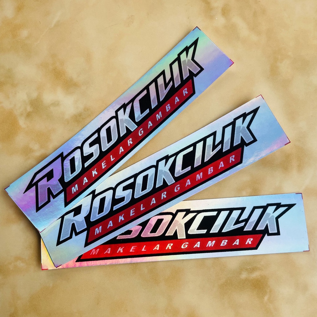 Stiker Hologram Rosok Cilik Makelar Anti Air Bijian