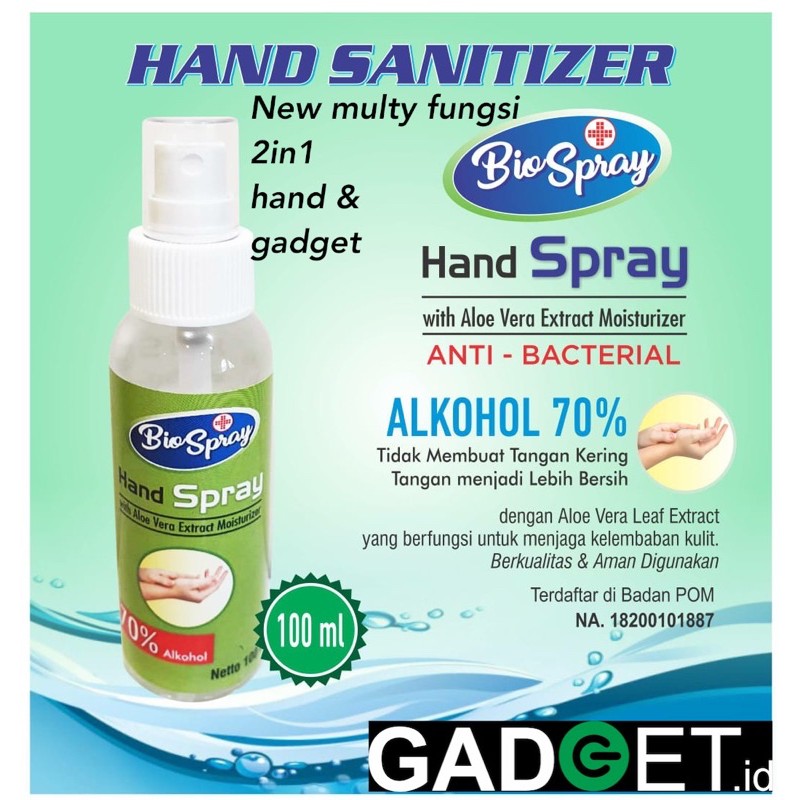 PROMO HAND SANITIZER 100ML BIOSPRAY PRODUK RESMI BPOM