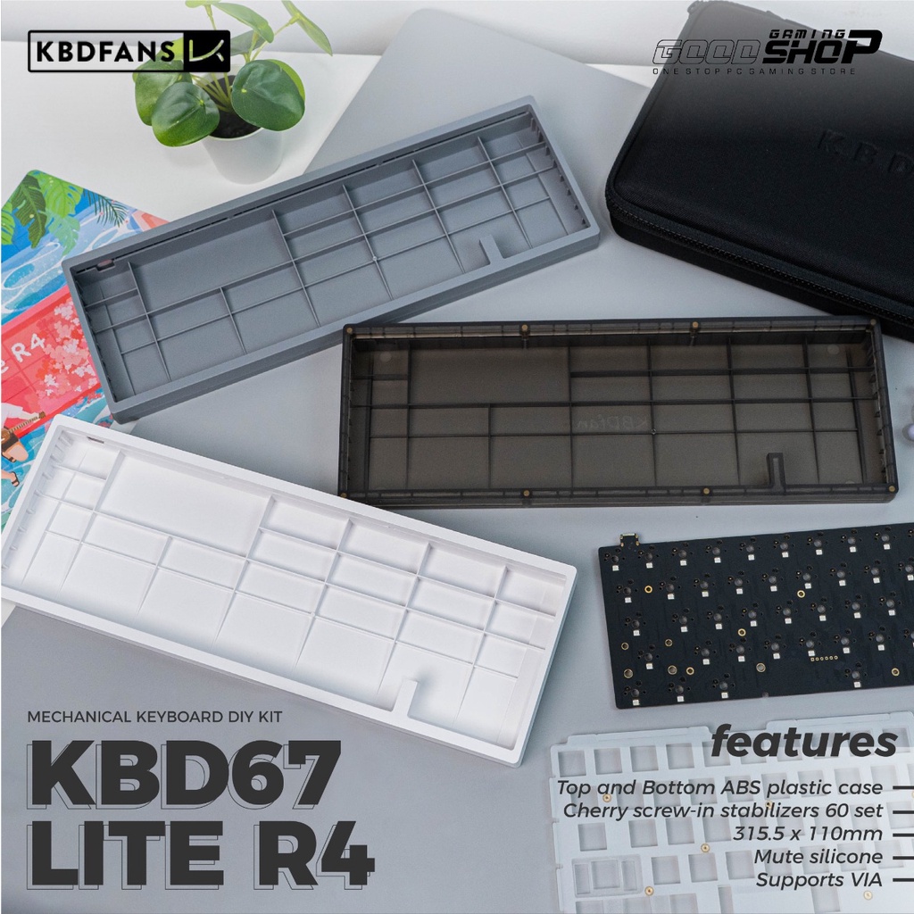 KBDFANS KBD67 Lite R4 - Mechanical Keyboard DIY Kit