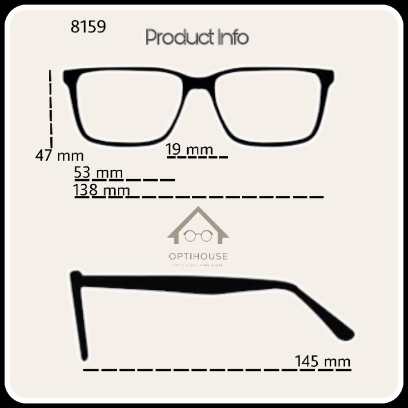 Frame Kacamata Oval Nischa 8159