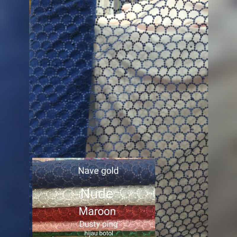 tila akar salur/brokat tile/mutiara