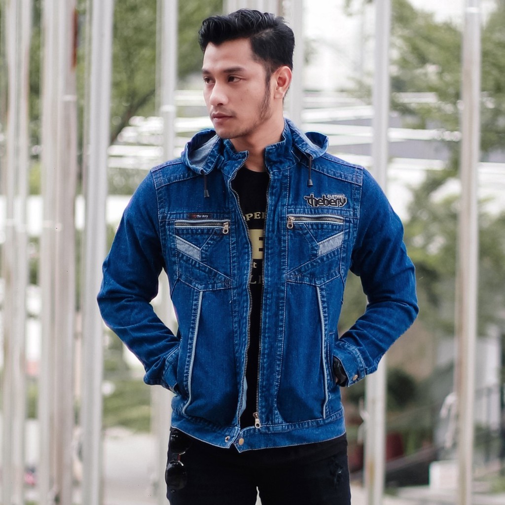 JAKET JEANS HOODIE / ORIGINAL JAKET JEANS THE BERY