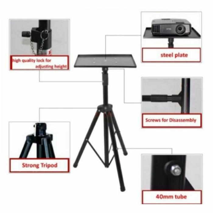 Layar Standing Tripod Projector Meja Proyektor, Stand Tripod Adjustable