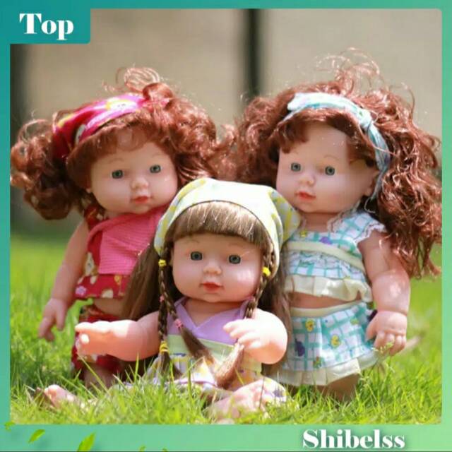 Boneka Bayi Perempuan Bahan Vinyl Silikon  Lembut Bisa Berbicara