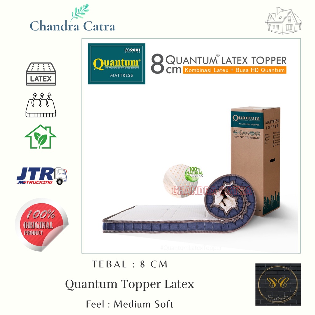 Quantum Topper Latex 8cm Uk. 120x200 / Topper Latex Quantum  / Mattress / Topper Latex / Matras